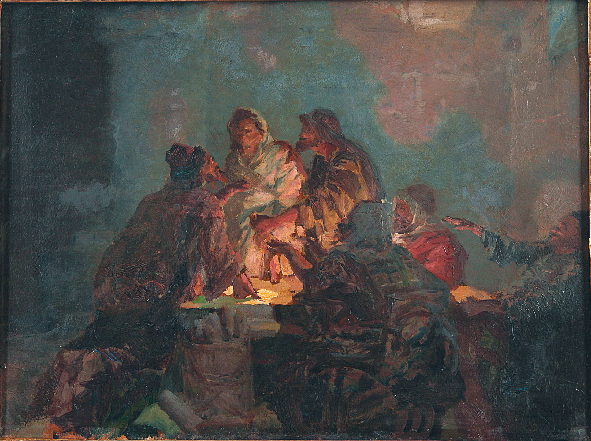 Иуда. Эскиз..1897(?). Картон,масло. 32х41